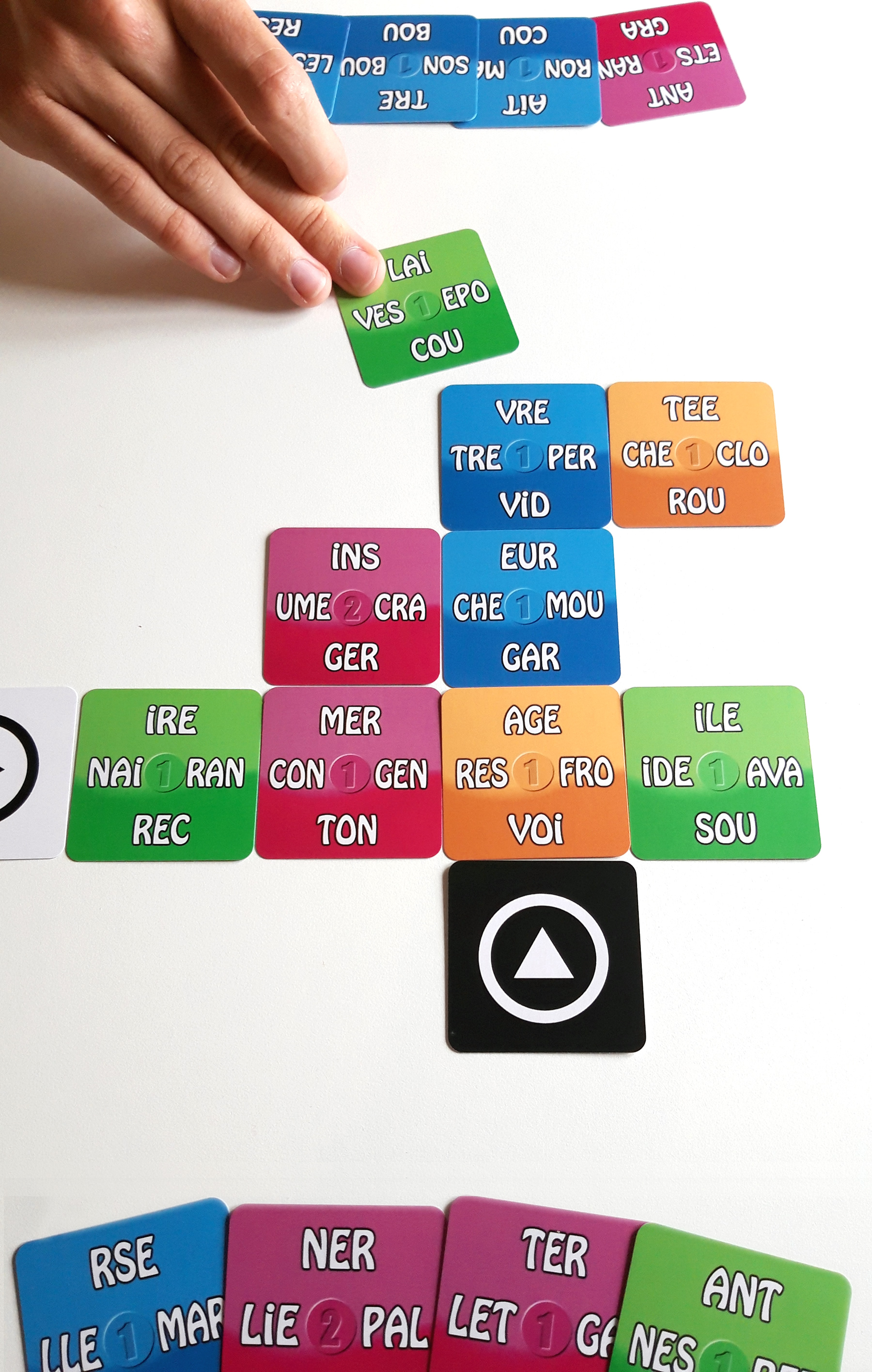 jeu de carte lettre