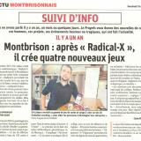 Vente dans le journal. Janvier 2021